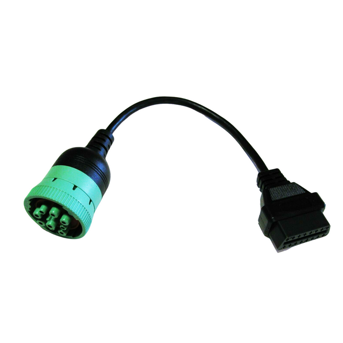 9-Pin Black (J1939) to 16-Pin (OBDII) Adapter